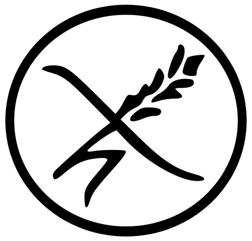 Glutenfrei Symbol auf Lebensmitteln